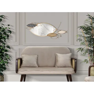 Lustro ścienne FISH 91x4,5x39 cm